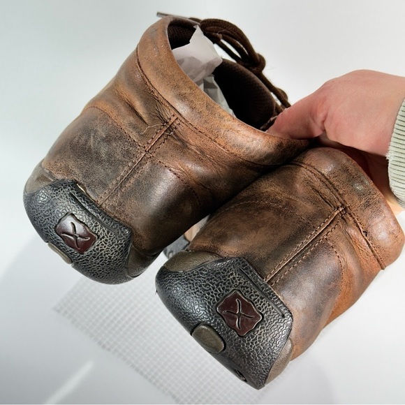 Twisted X Comfort Leather Moc Toe Chukka Shoes Brown 7.5 main image 4